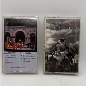 Rush Cassette Tapes Set - Moving Pictures and Presto.